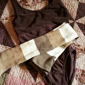 Leotard and Dance Rags legwarmers